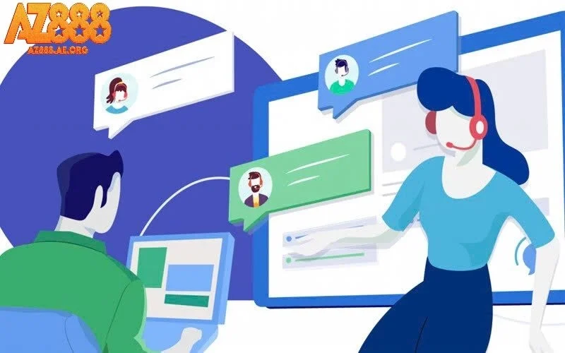 Nhiều cách thức liên hệ AZ888 linh hoạt, tiện lợi